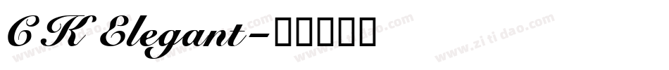 CK Elegant字体转换